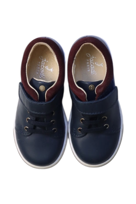 A Blue Sneakers from Jacadi in size 4T for boy. (Back View)