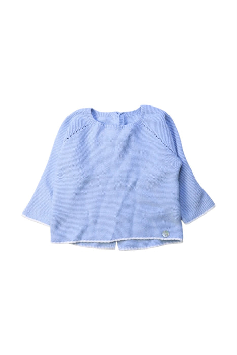 A Blue Knit Sweaters from Paz Rodriguez in size 6-12M for girl. (Front View)