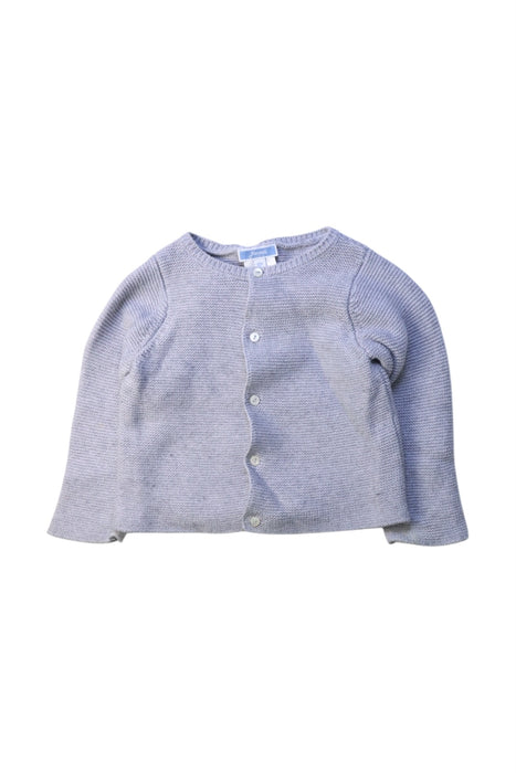 A Grey Cardigans from Jacadi in size 6-12M for girl. (Front View)