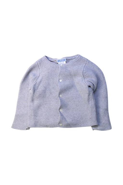 A Grey Cardigans from Jacadi in size 6-12M for girl. (Front View)