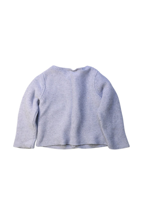 A Grey Cardigans from Jacadi in size 6-12M for girl. (Back View)
