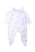 A White Onesies from Lapinou in size 0-3M for girl. (Front View)