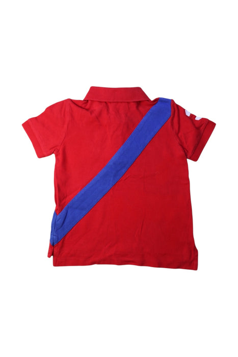 A Red Short Sleeve Polos from Polo Ralph Lauren in size 2T for boy. (Back View)