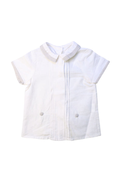 A White Short Sleeve Shirts from Pepa London in size 2T for girl. (Front View)