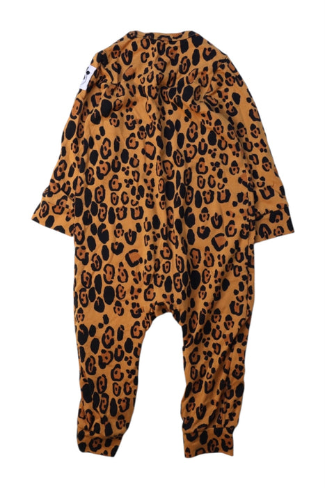 A Brown Long Sleeve Jumpsuits from Mini Rodini in size 6-12M for girl. (Back View)