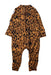 A Brown Long Sleeve Jumpsuits from Mini Rodini in size 6-12M for girl. (Back View)
