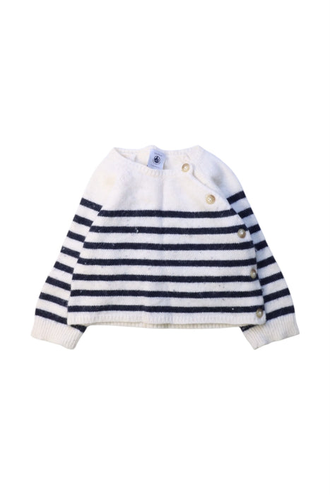 A White Knit Sweaters from Petit Bateau in size 6-12M for neutral. (Front View)