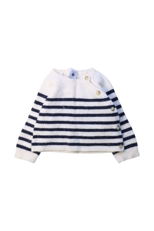 A White Knit Sweaters from Petit Bateau in size 6-12M for neutral. (Front View)