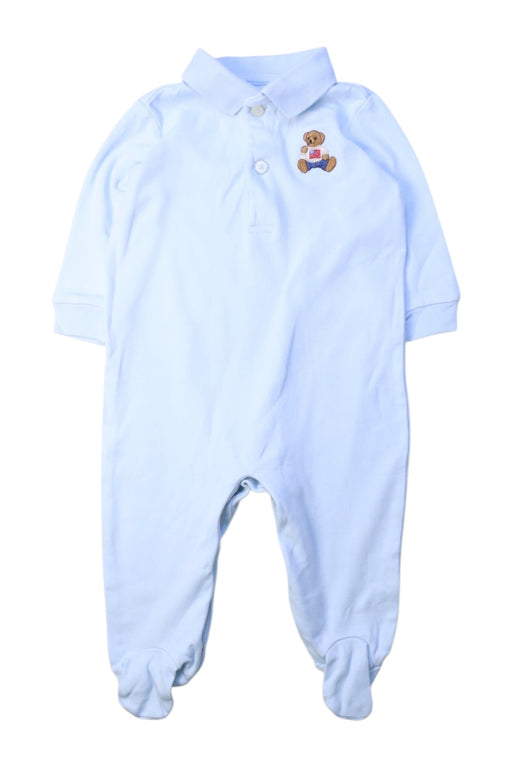 A Blue Long Sleeve Jumpsuits from Ralph Lauren in size 3-6M for boy. (Front View)