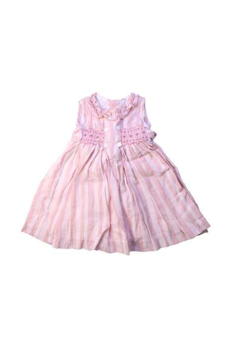 A Pink Sleeveless Dresses from Pepa London in size 6-12M for girl. (Front View)