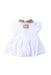 A White Short Sleeve Dresses from Burberry in size 3-6M for girl. (Back View)