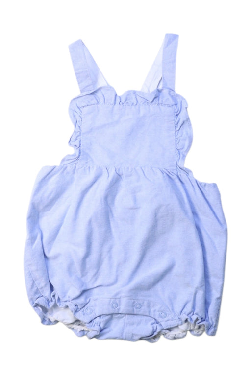 A Blue Sleeveless Rompers from Janie & Jack in size 6-12M for girl. (Front View)