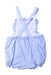 A Blue Sleeveless Rompers from Janie & Jack in size 6-12M for girl. (Back View)