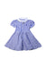 A Blue Short Sleeve Dresses from Ralph Lauren in size 6-12M for girl. (Front View)