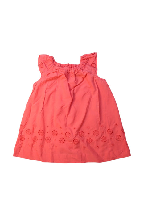 A Pink Sleeveless Dresses from Bonpoint in size 3-6M for girl. (Front View)