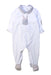 A White Long Sleeve Rompers from Mayoral in size Newborn for boy. (Front View)