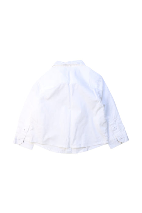 A White Long Sleeve Shirts from Armani in size 3-6M for boy. (Back View)