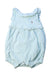 A Blue Sleeveless Rompers from Ralph Lauren in size 3-6M for girl. (Front View)