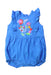 A Blue Sleeveless Rompers from Kidsagogo in size 0-3M for girl. (Front View)