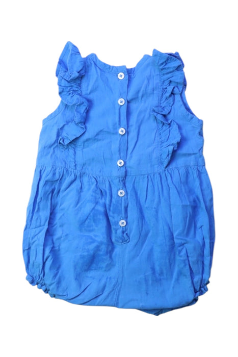 A Blue Sleeveless Rompers from Kidsagogo in size 0-3M for girl. (Back View)
