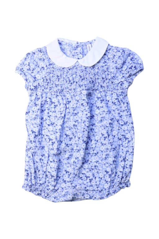 A Blue Short Sleeve Rompers from Janie & Jack in size 3-6M for girl. (Front View)