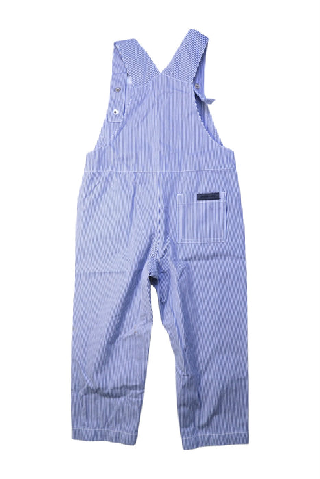 A Blue Long Overalls from Jacadi in size 3T for boy. (Back View)