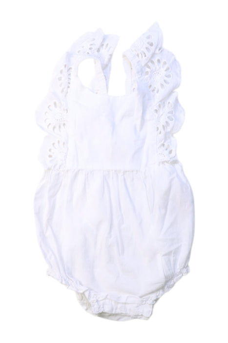 A White Sleeveless Bodysuits from Konges Sløjd in size 3-6M for girl. (Front View)