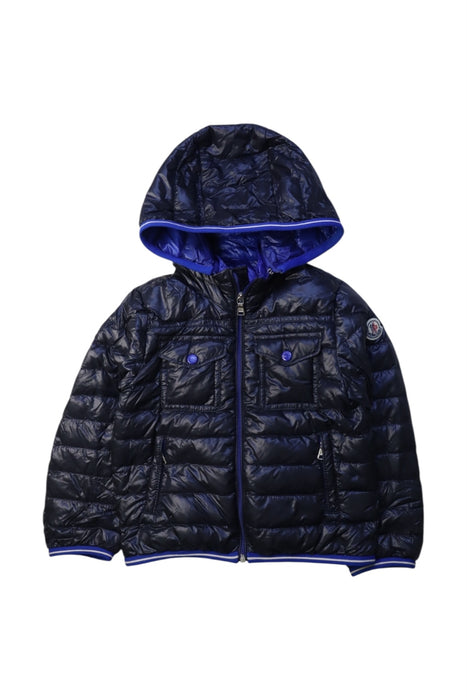 A Black Puffer/Quilted Coats & Outerwear from Moncler in size 2T for boy. (Front View)