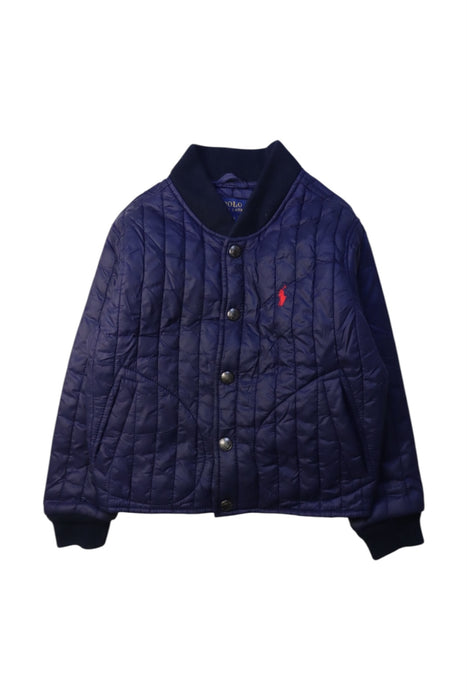 A Navy Puffer/Quilted Jackets from Polo Ralph Lauren in size 3T for neutral. (Front View)