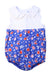A Multicolour Sleeveless Rompers from Jacadi in size 12-18M for girl. (Front View)