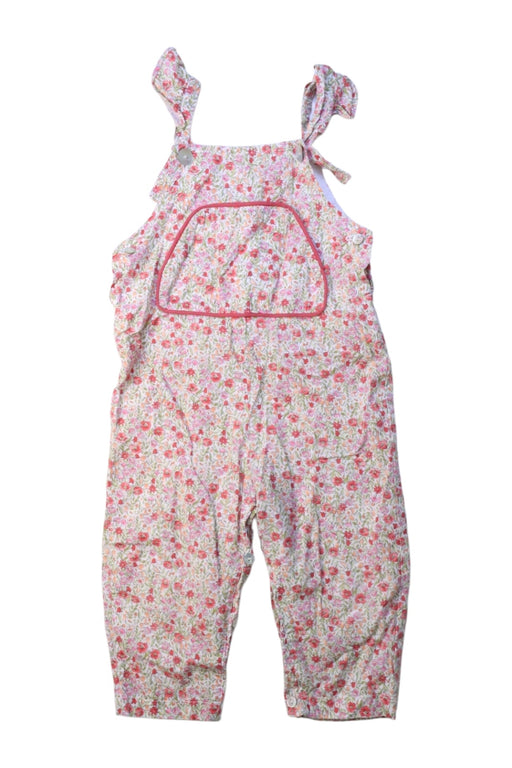 A Pink Long Overalls from La Coqueta in size 12-18M for girl. (Front View)