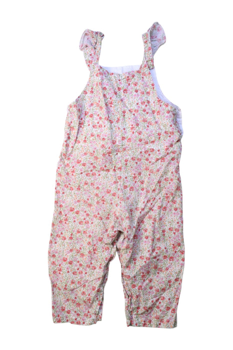 A Pink Long Overalls from La Coqueta in size 12-18M for girl. (Back View)
