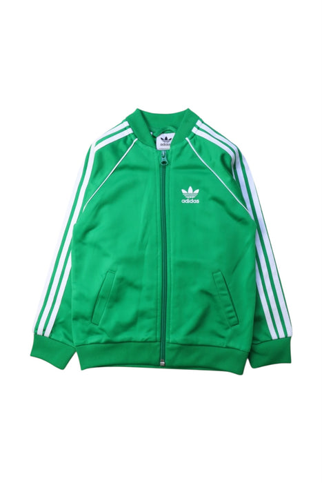 A Green Lightweight Jackets from Adidas in size 2T for neutral. (Front View)