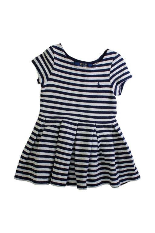 A Navy Short Sleeve Dresses from Polo Ralph Lauren in size 2T for girl. (Front View)