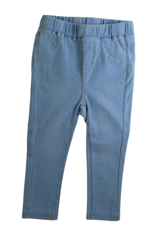 A Blue Jeggings from Seed in size 18-24M for girl. (Front View)