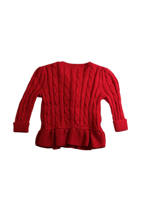 A Red Cardigans from Ralph Lauren in size 6-12M for girl. (Back View)