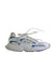A White Sneakers from Adidas in size 14Y for boy. (Front View)