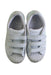 A White Sneakers from Adidas in size 6T for girl. (Back View)