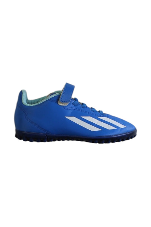 A Blue Cleats/Soccer Shoes from Adidas in size 6T for neutral. (Front View)