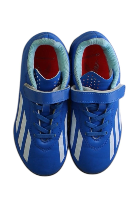 A Blue Cleats/Soccer Shoes from Adidas in size 6T for neutral. (Back View)