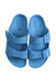 A Blue Sandals from Birkenstock in size 5T for boy. (Back View)