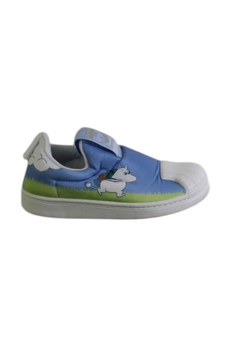 A Blue Sneakers from Adidas in size 6T for neutral. (Front View)