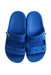 A Blue Sandals from Crocs in size 10Y for neutral. (Back View)