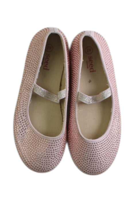A Pink Flats from Seed in size 5T for girl. (Back View)
