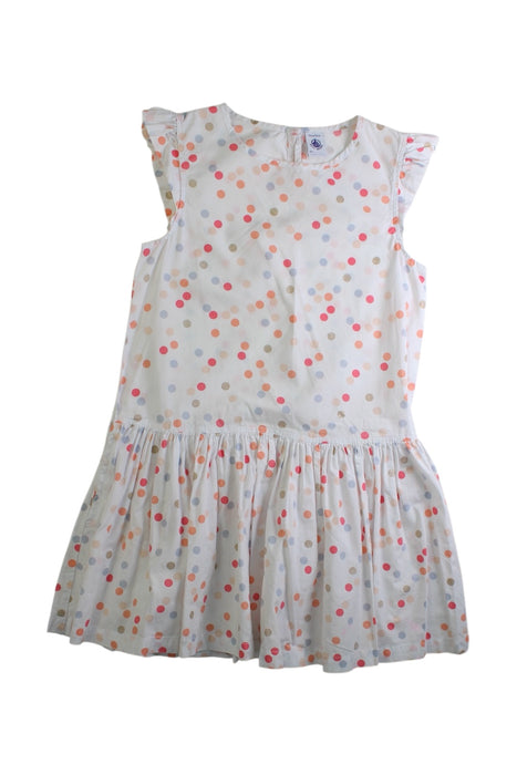 A Multicolour Sleeveless Dresses from Petit Bateau in size 6T for girl. (Front View)