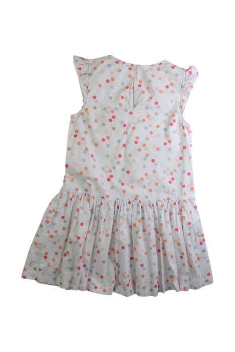 A Multicolour Sleeveless Dresses from Petit Bateau in size 6T for girl. (Back View)