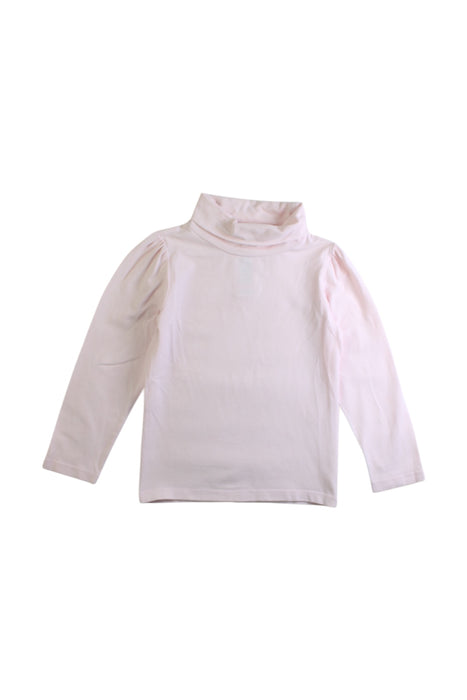 A Pink Long Sleeve Tops from Jacadi in size 4T for girl. (Front View)