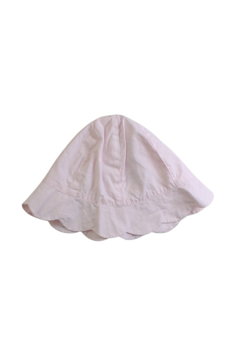 A Pink Sun Hats from Jacadi in size 6T for girl. (Back View)