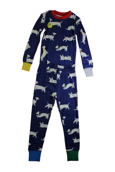 A Navy Pyjama Sets from Boden in size 5T for boy. (Front View)