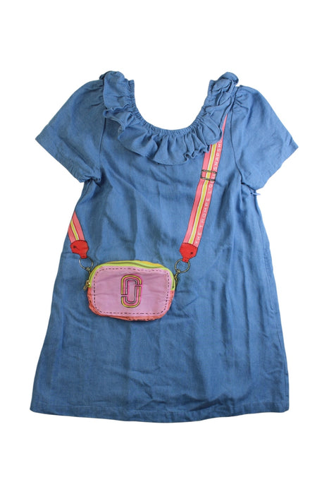 A Blue Short Sleeve Dresses from The Marc Jacobs in size 6T for girl. (Front View)